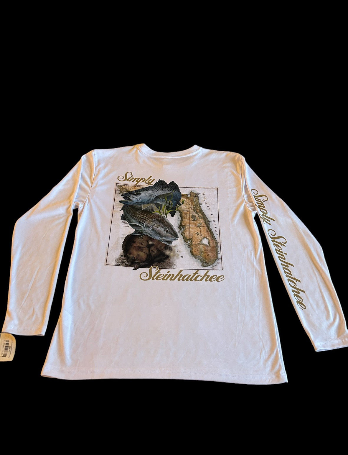 “Simply Steinhatchee” Long Sleeve  Florida map and fish
