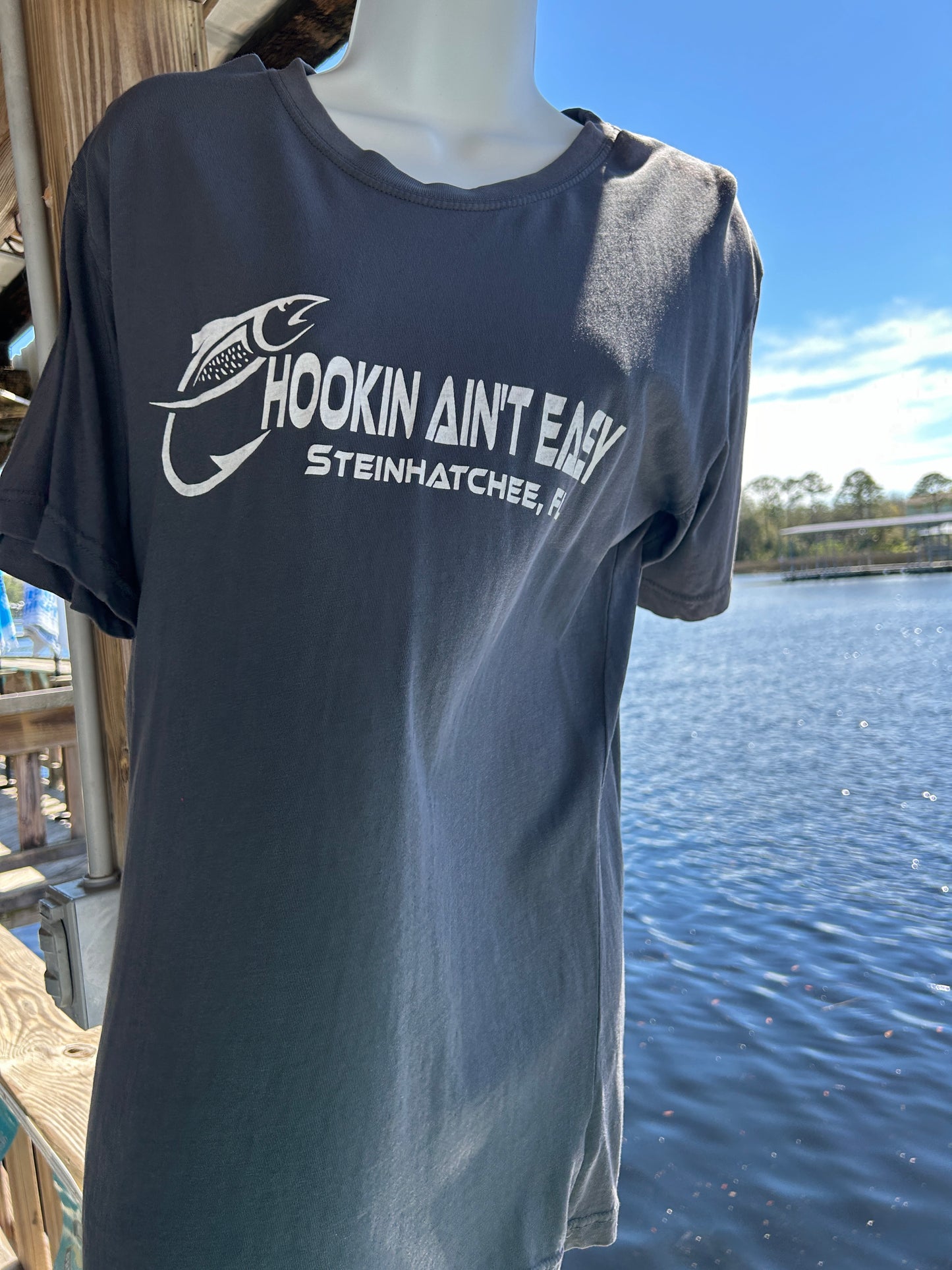 “Hookin Ain’t Easy” Tshirt Steinhatchee Florida