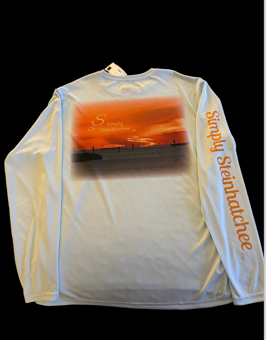 Simply Steinhatchee Long Sleeve with sunset